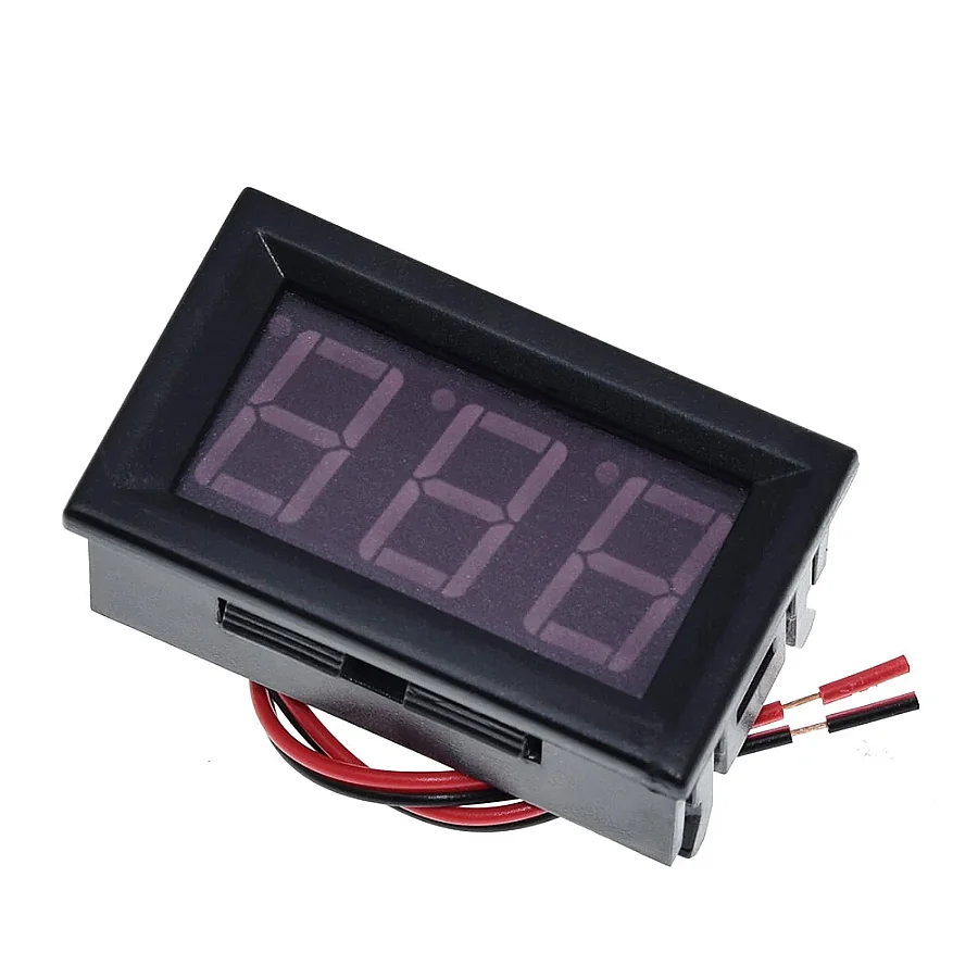 0.56 Inch Dc 0-100V Dijital 2 Telli Panel Tip Voltmetre-Kırmızı (Çok Al Az Öde İle %20'ye Varan İndirimli) - 2