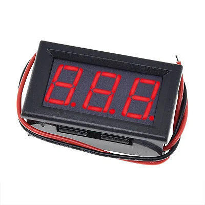 0.56 Inch Dc 0-100V Dijital 2 Telli Panel Tip Voltmetre-Kırmızı (Çok Al Az Öde İle %20'ye Varan İndirimli) - 