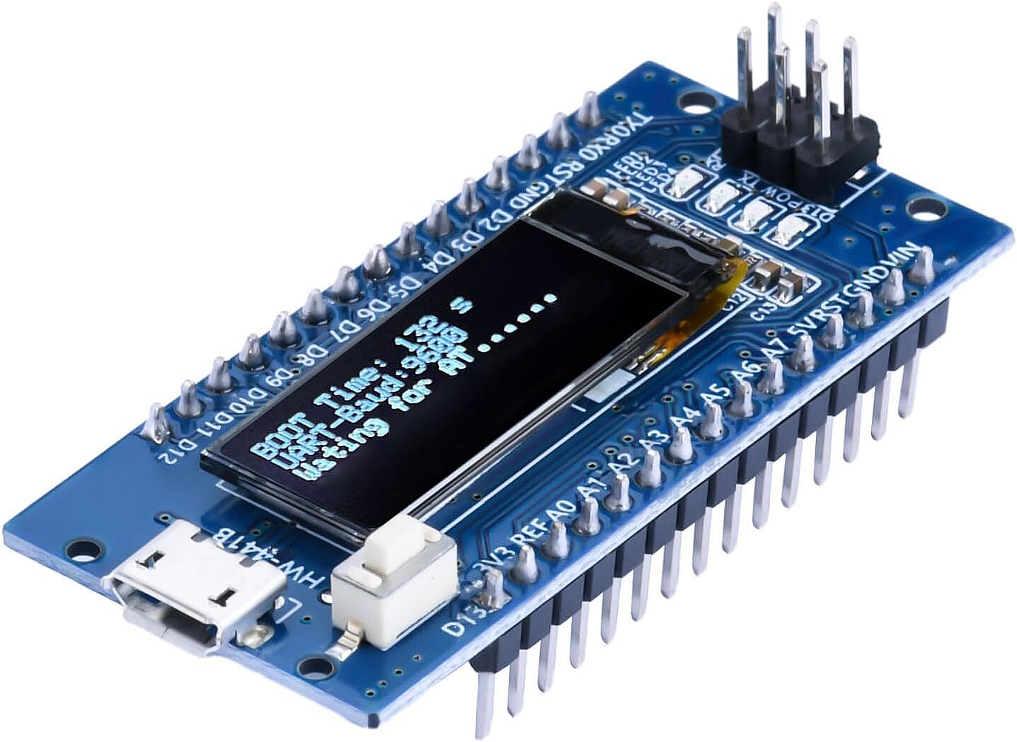 0.91 İnç LCD Ekranlı Arduino Nano CH340 Geliştirme Kartı (Çok Al Az Öde İle %20'ye Varan İndirimli) - 1