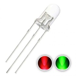 1000 adet - 3mm ortak anot kırmızı yeşil - 