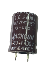100UF 400V 22X30 ELEKTROLİTİK SNAP KONDANSATÖR - JACKCON - JACKCON