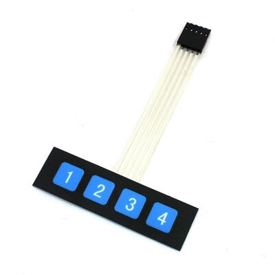 1x4 Membran Tuş Takımı - Keypad (Çok Al Az Öde İle %30'a Varan İndirimli) - 1