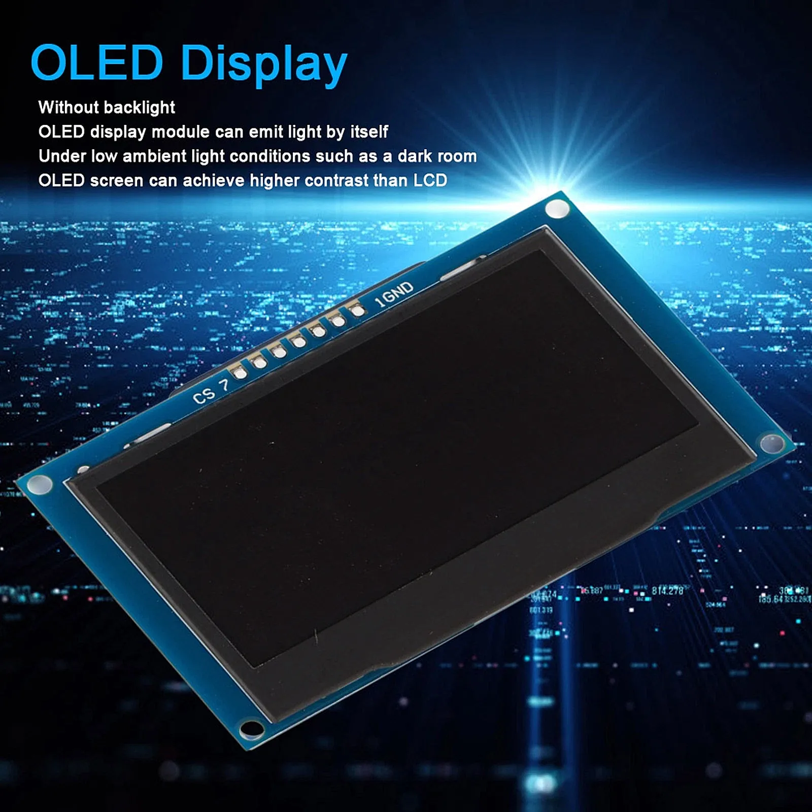 2.42 inç VER 4.1 128x64 SSD1309 7 Pinli SPI/I2C OLED LCD Ekran Modülü - Lehimli (Çok Al Az Öde İle %20'ye Varan İndirimli) - 3