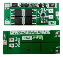 2S 20A 8.4V BMS 18650 Lityum Lipo Pil Şarj Koruma Devresi (Çok Al Az Öde İle %20'ye Varan İndirimli) - 2