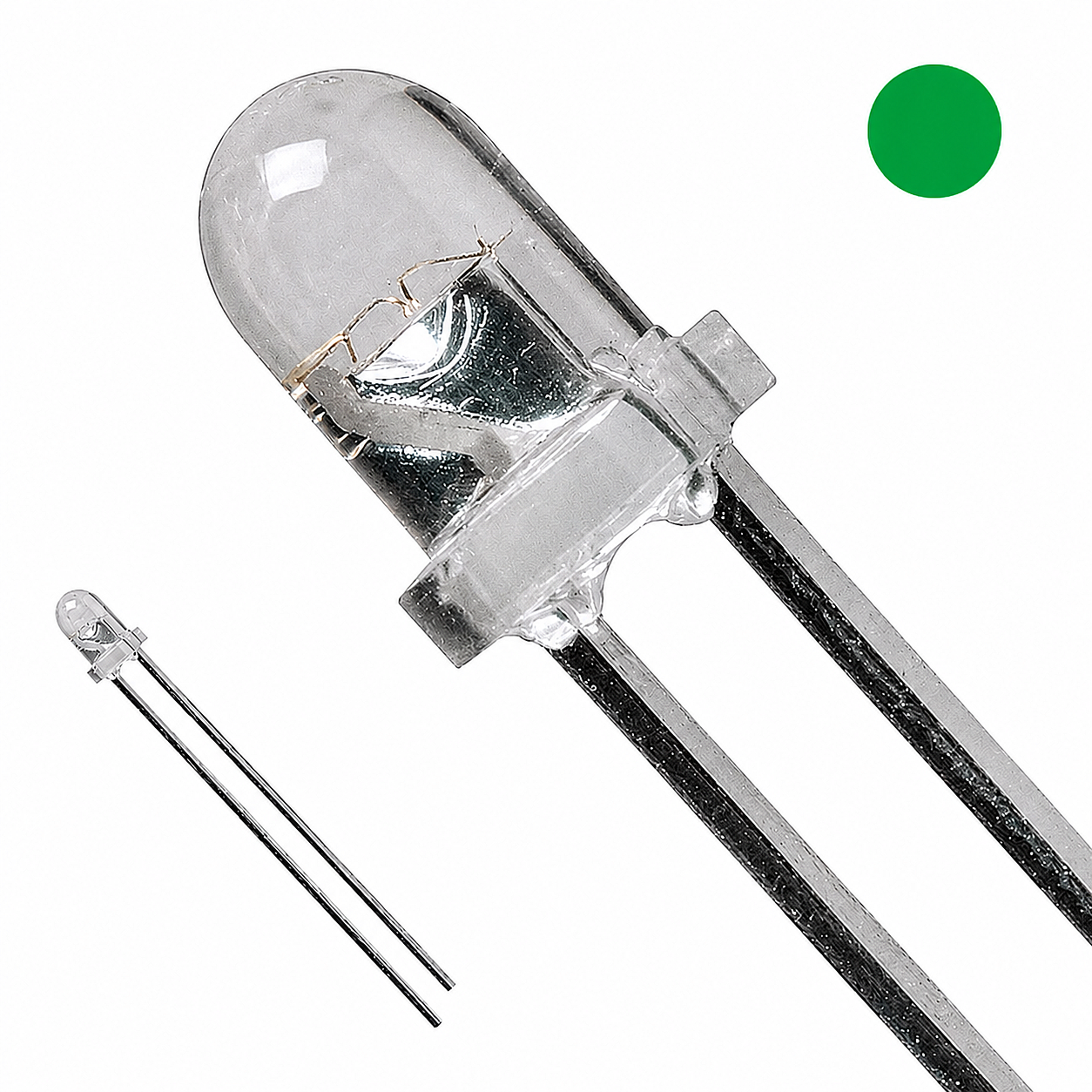 3MM Şeffaf Yeşil Led (Çok Al Az Öde İle %20'ye Varan İndirimli) - 1
