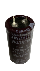 4700UF 80V 25X50 ELEKTROLİTİK SNAP KONDANSATÖR - JACKCON - JACKCON