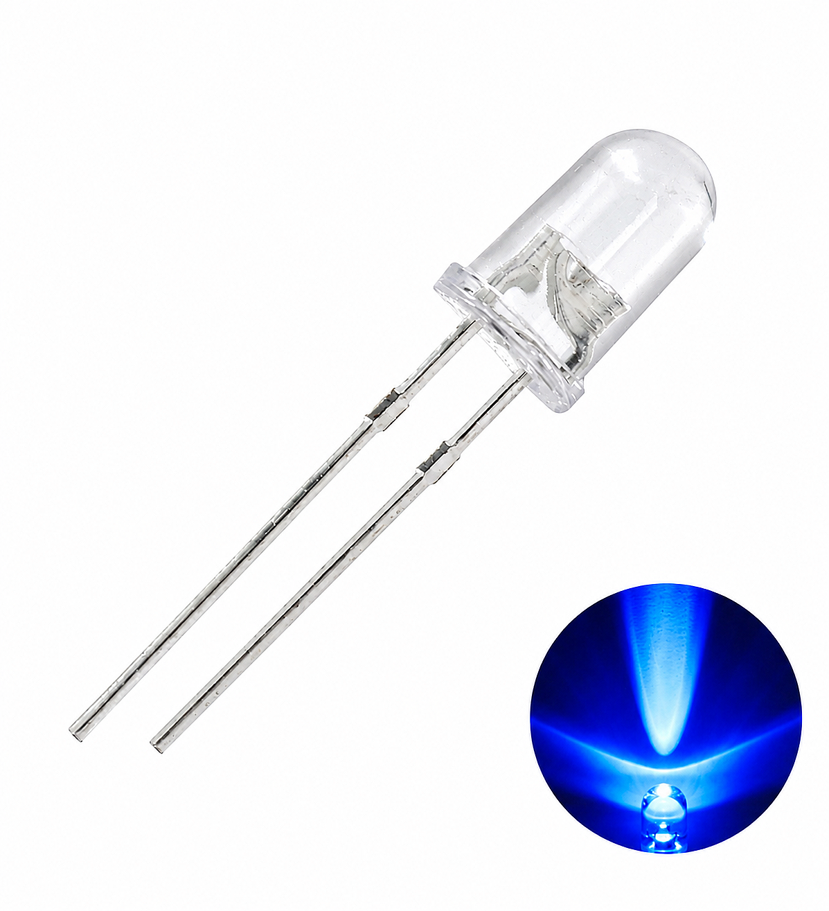 5mm Şeffaf Mavi Led (Çok Al Az Öde İle %20'ye Varan İndirimli) - 1
