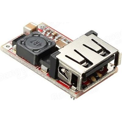 6-24V dan 5V 3A a %97.5 Verimlilikli USB DC-DC Gerilim Azaltıcı Modülü (Çok Al Az Öde İle %20'ye Varan İndirimli) - 1