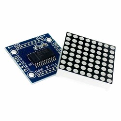 8x8 Dot Matrix Kartı - Peşpeşe Takılabilir, MAX7219 (Çok Al Az Öde İle %20'ye Varan İndirimli) - 