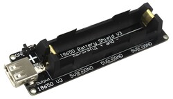 18650 Li-ion Pil Şarj Kartı V3 – Arduino ve WEMOS ESP32 Uyumlu Mikro USB’li Lityum Batarya Güç Kaynağı Powerbank Battery Shield (Çok Al Az Öde İle %20'ye Varan İndirimli) - 