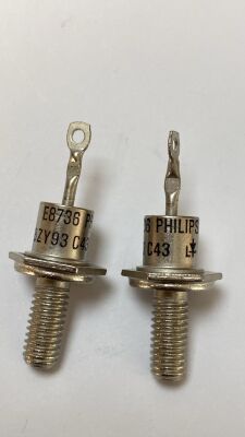 BZY93C43 43V 20W METAL VİDALI KATOT ZENER DİYOT - 1