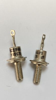 BZY93C75 DO-4 75V 20W METAL VİDALI KATOT ZENER DİYOT - 1
