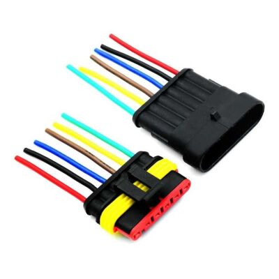 Kablolu 6 Pin Su Geçirmez Konnektör Takımı (Çok Al Az Öde İle %30'a Varan İndirimli) - 1