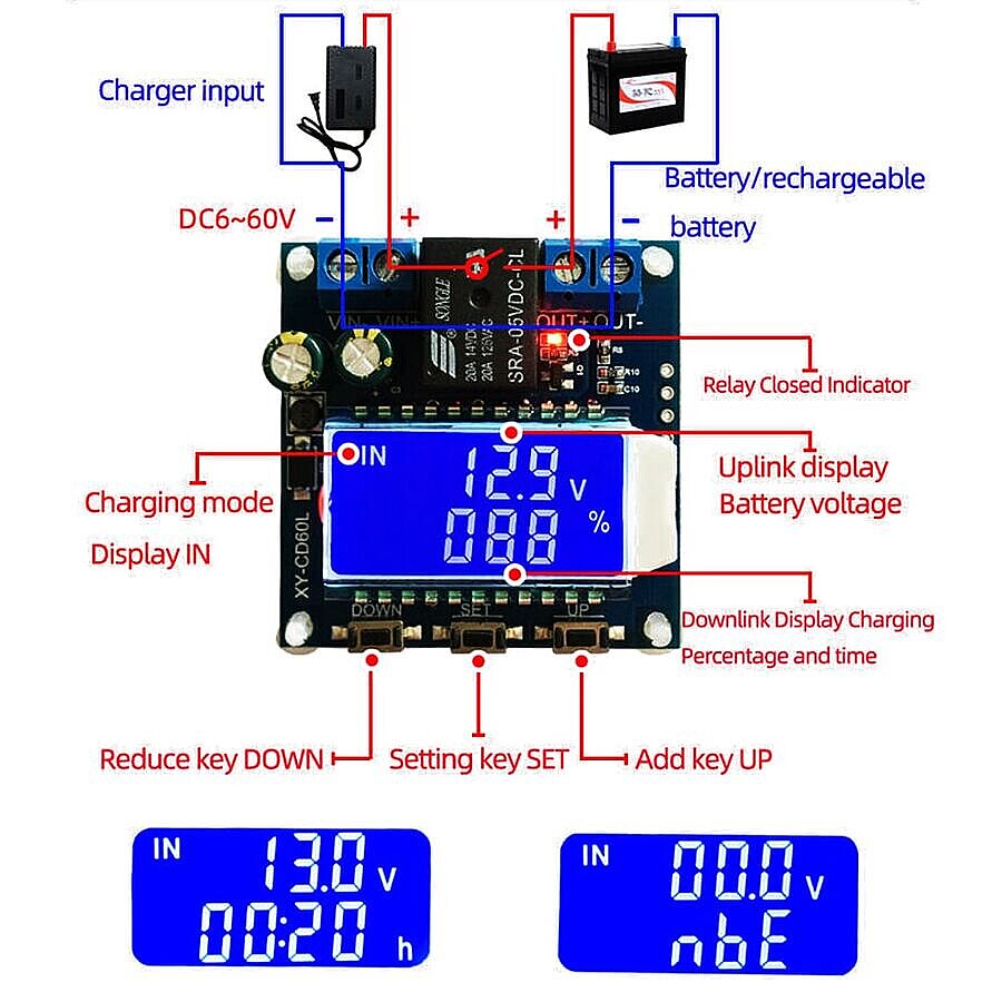 CD60L Güneş Pili Şarj Modülü - Pil Şarj Deşarj Kontrol Kartı (Çok Al Az Öde İle %20'ye Varan İndirimli) - 4