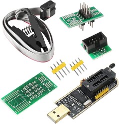 CH341A 24 25 Serisi EEPROM Flash BIOS USB Programlayıcı + SOIC8 SOP8 Test Klipsi EEPROM 93CXX/25CXX/24CXX (Çok Al Az Öde İle %20'ye Varan İndirimli) - 