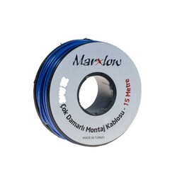 Çok Damarlı Mavi Montaj Kablosu - 15 Metre - Marxlow