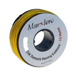 Çok Damarlı Sarı Montaj Kablosu - 15 Metre - Marxlow