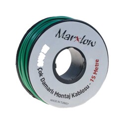 Çok Damarlı Yeşil Montaj Kablosu - 15 Metre - Marxlow