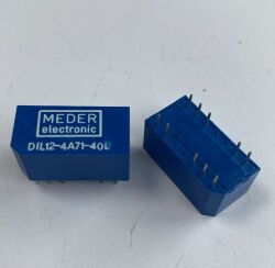 DIL12-4A71-40L 12V 10A 10 PİN REED RÖLE - MEDER - 