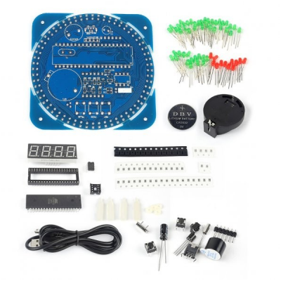 DS1302 Dairesel Led Saat (Demonte) (Çok Al Az Öde İle %30'a Varan İndirimli) - 1
