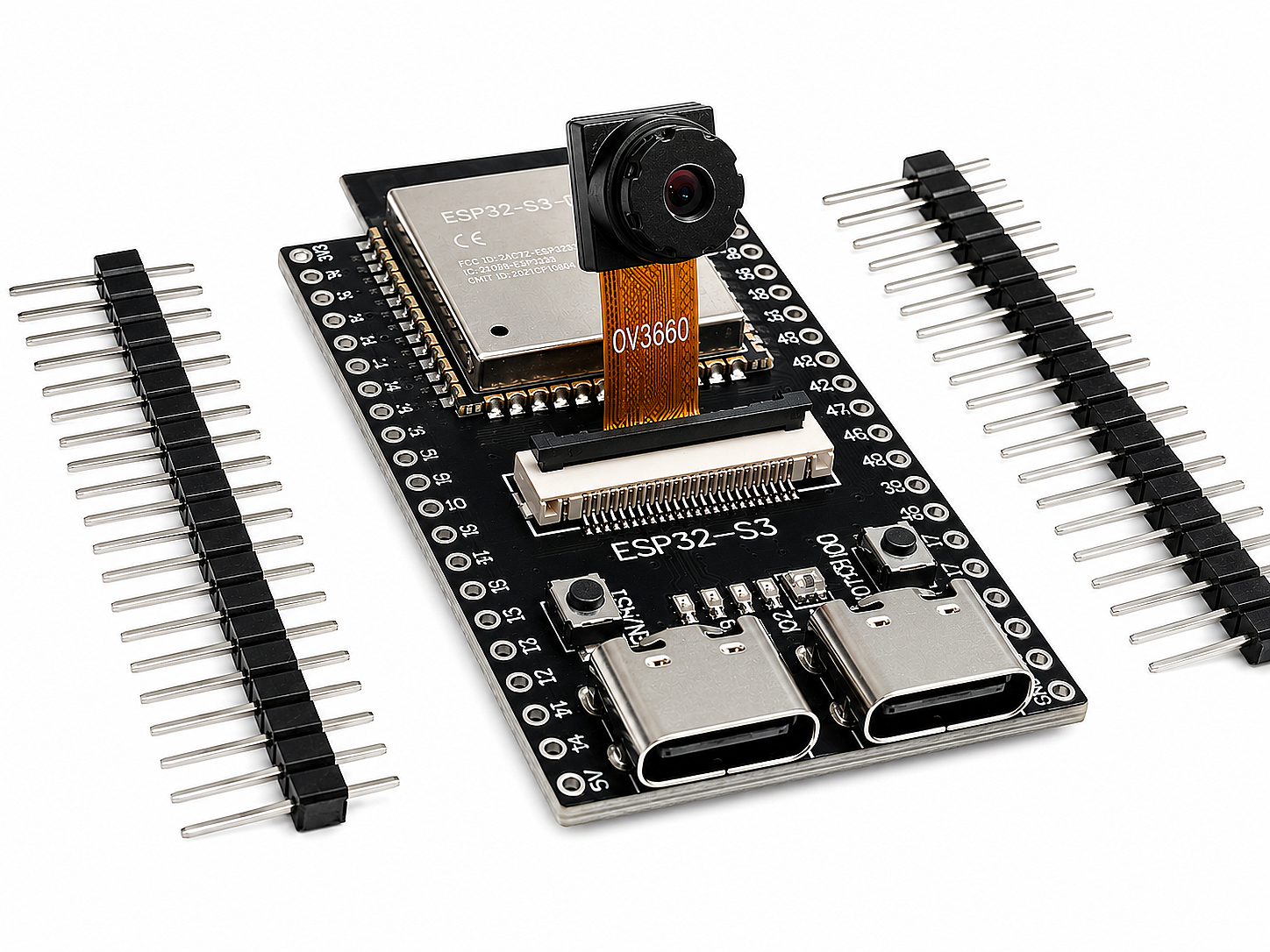 ESP32-S3 N16R8 ESP32-CAM OV3660 2.4GHz Wi-Fi BLE 5.0 Kamera Geliştirme Kartı (Çok Al Az Öde İle %20'ye Varan İndirimli) - 