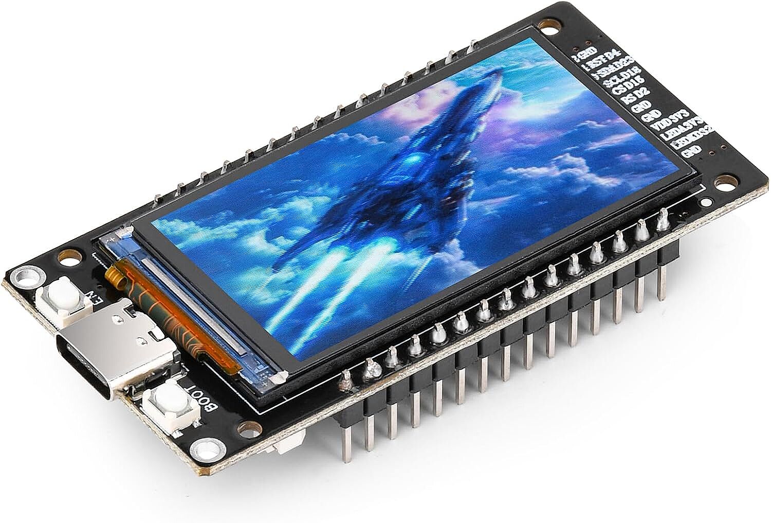 ESP32-WROOM-32 1.9 İnç 170x320 IPS LCD Ekranlı WiFi Bluetooth Geliştirme Kartı – USB Type-C, CH340 (Çok Al Az Öde İle %20'ye Varan İndirimli) - 1