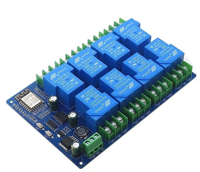 ESP8266 ESP-12F, DC 7-28V/5V 8 Kanal 30A Wifi Röle Modülü - (Çok Al Az Öde İle %20'ye Varan İndirimli) - 