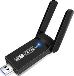 FENVI Çift Bant USB 3.0 WiFi Adaptör 1300Mbps Yüksek Hızlı Bluetooth 4.2 5ghz Masaüstü & Dizüstü Kablosuz Ağ Alıcısı  | PC Laptop iç (Çok Al Az Öde İle %20'ye Varan İndirimli) - 
