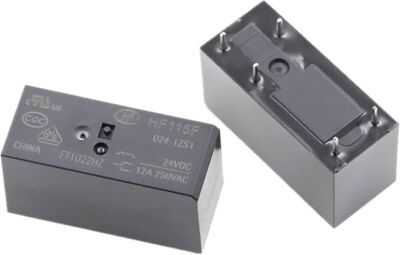 HF115F/024-1ZS1 24VDC 12A 5 Pin Tek Kontak Röle - 1