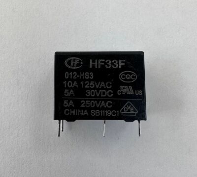 HF33F/012-HS3 12V 10A 4 PİN HONGFA KOMBİ RÖLESİ - 1