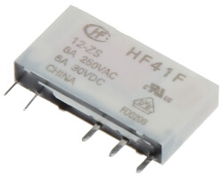 HF41F/12-ZS 12V 6A Hongfa Slim Röle - Hongfa