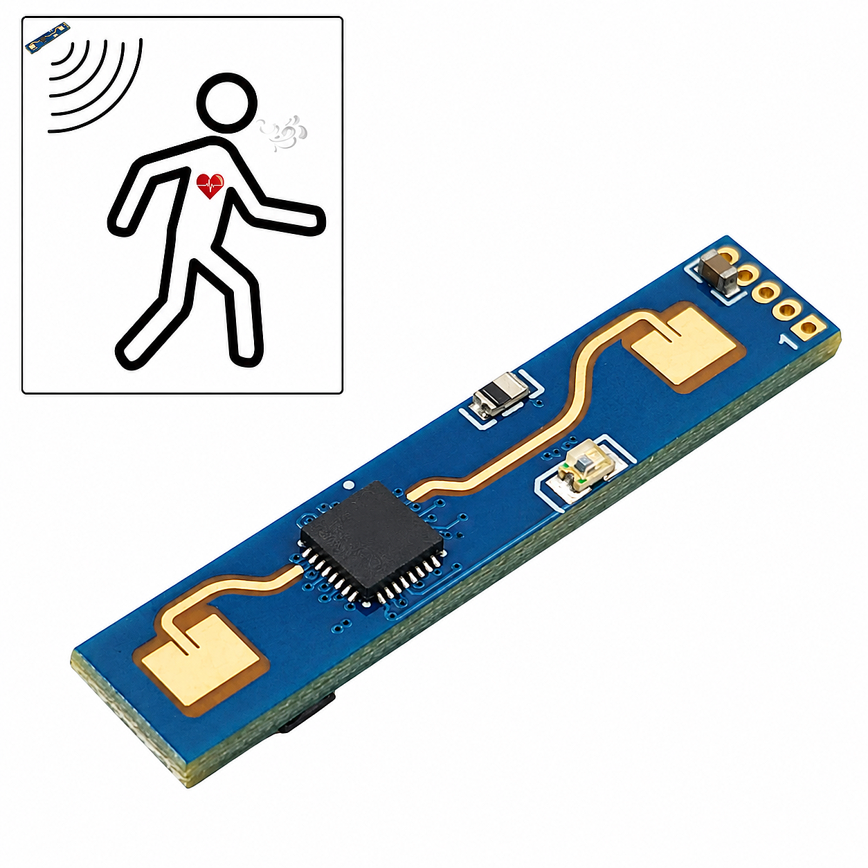 HLK-LD2410B+BLE 24Ghz Radar Hareket Algılama Sensörü (Çok Al Az Öde İle %20'ye Varan İndirimli) - 1