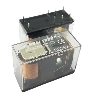 HLS-14F2L-DC24V-C 16A 24V 8 Pin Şeffaf Tek Kontak Röle - 1