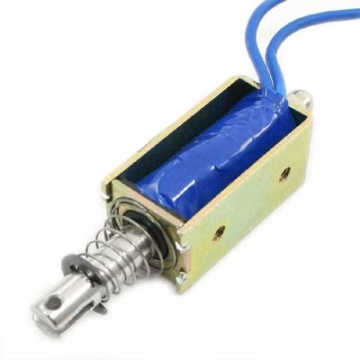İtme - Çekme Solenoidi - 10 mm Stroke (Çok Al Az Öde İle %30'a Varan İndirimli) - 1