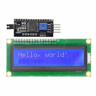 LCD1602 Haberleşmeli Arayüz Kartlı IIC/I2C Mavi Işıklı (Çok Al Az Öde İle %30'a Varan İndirimli) - 1