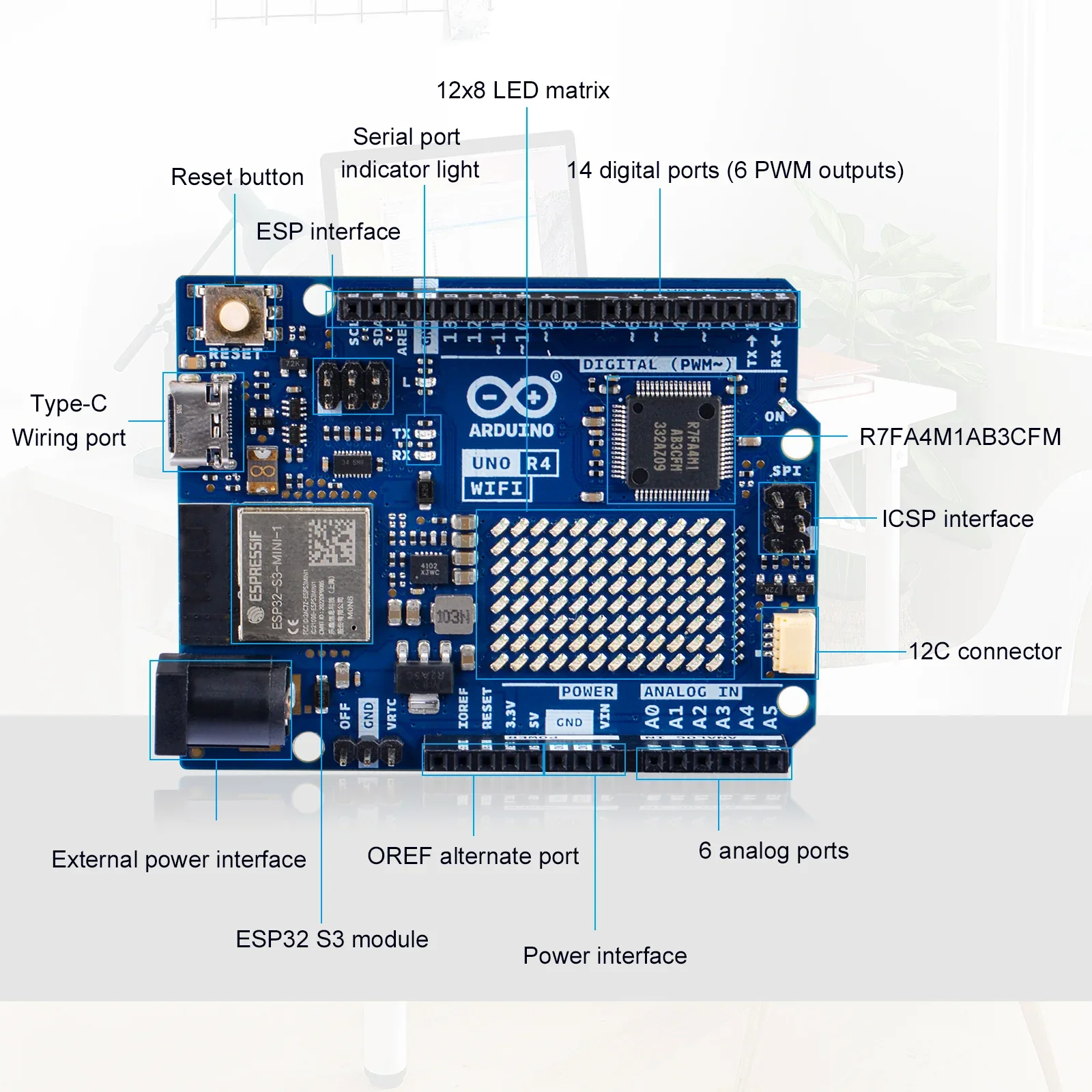 Arduino UNO R4 WiFi Geliştirme Kartı - Type-C (Çok Al Az Öde İle %20'ye Varan İndirimli) - 3