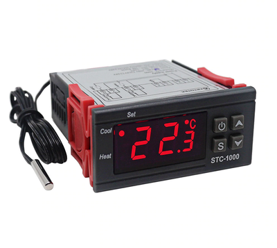 STC-1000 AC 110-220V 10A LCD Ekranlı NTC Sensörlü Sıcaklık Kontrol Modülü (Çok Al Az Öde İle %20'ye Varan İndirimli) - 1