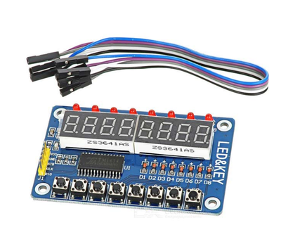 TM1638 Modülü Anahtar Ekran AVR Arduino 8-Bit Dijital LED Kartı (Çok Al Az Öde İle %30'a Varan İndirimli) - 1
