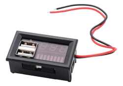 USB Çıkışlı 12-24V Akü Voltaj Göstergesi - 
