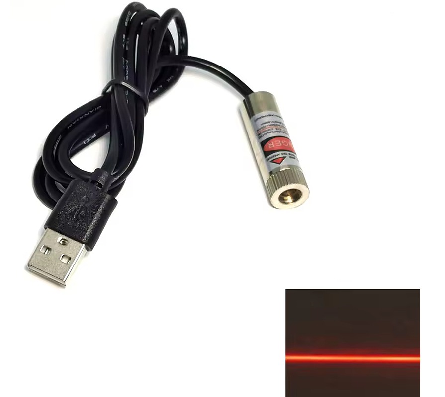 Usb Kablolu 650nm Lazer Modül Çizgi (Çok Al Az Öde İle %20'ye Varan İndirimli) - 1