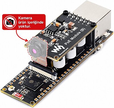 Waveshare ESP32-S3-POE-ETH Ethernet Geliştirme Kartı - Wi-Fi ve Bluetooth - PoE Modülü ile Birlikte (Çok Al Az Öde İle %20'ye Varan İndirimli) - 2