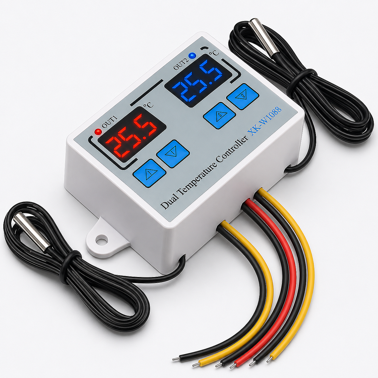 XK-W1088 İkili Dijital Sıcaklık Kontrollü Termostat - 12V/DC 120W (Çok Al Az Öde İle %20'ye Varan İndirimli) - 