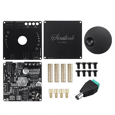 XY-AP50L 2x50W Bluetooth 5.0 Çift Kanal Stereo Amfi Modülü – Telefon Uygulamasıyla Kontrol, USB ve AUX Girişli - 3