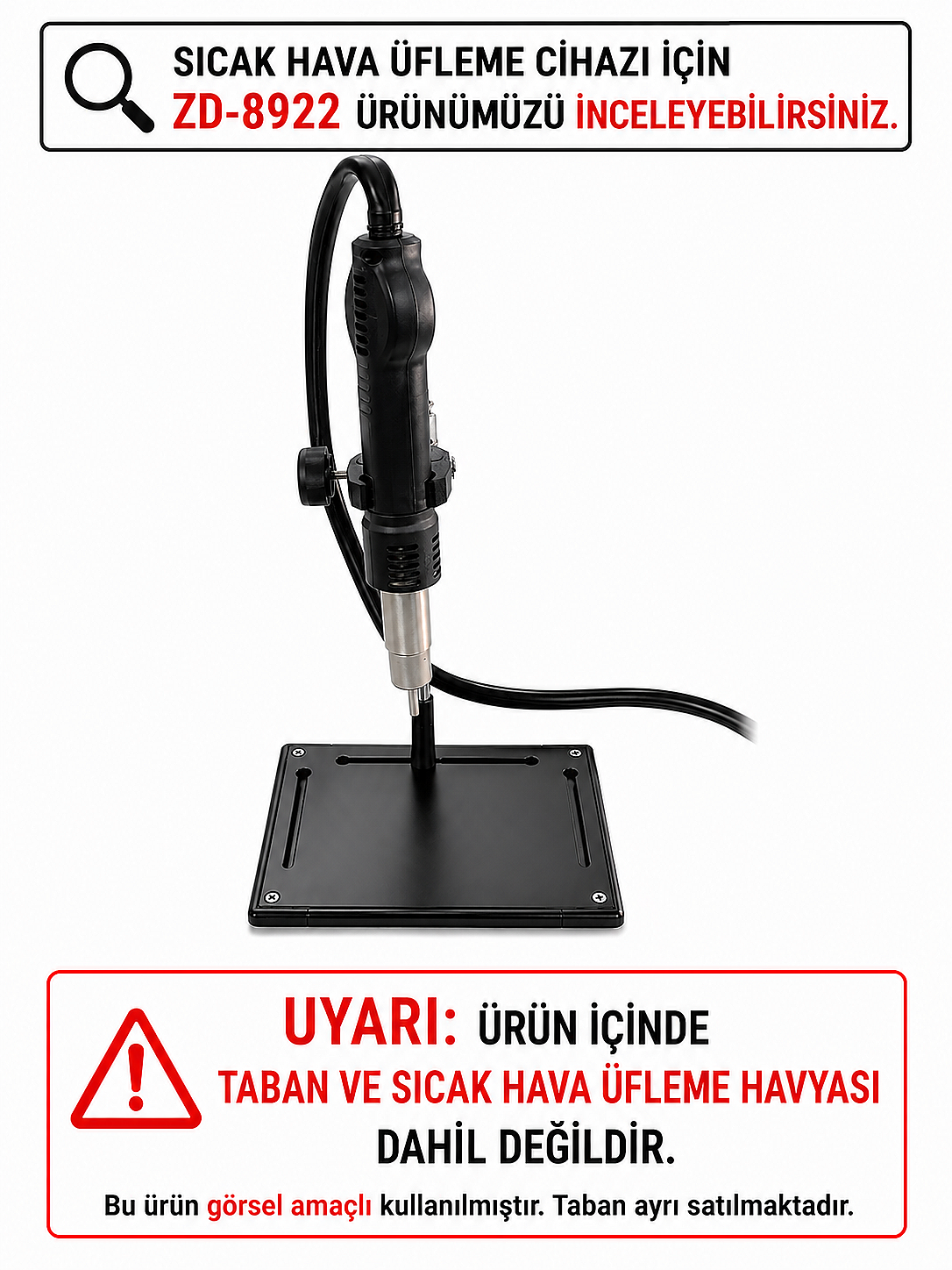 ZD-11P Sıcak Hava Tabanca Tutucu Aparatı - TABANSIZ (Çok Al Az Öde İle %20'ye Varan İndirimli) - Marxlow