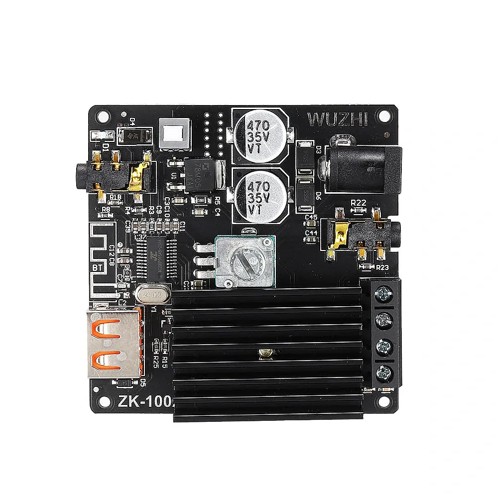 ZK-1002M 2x100W Bluetooth 5.0 USB AUX TPA3116D2 Stereo Amfi Modülü – Ses Kontrollü (Çok Al Az Öde İle %20'ye Varan İndirimli) - 3